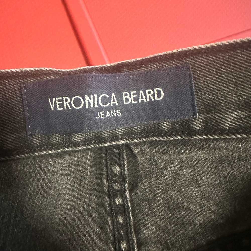 Veronica Beard Dylan Straight-Leg Jean - Stoned Washed Onyx size 26 - Picture 2 of 12